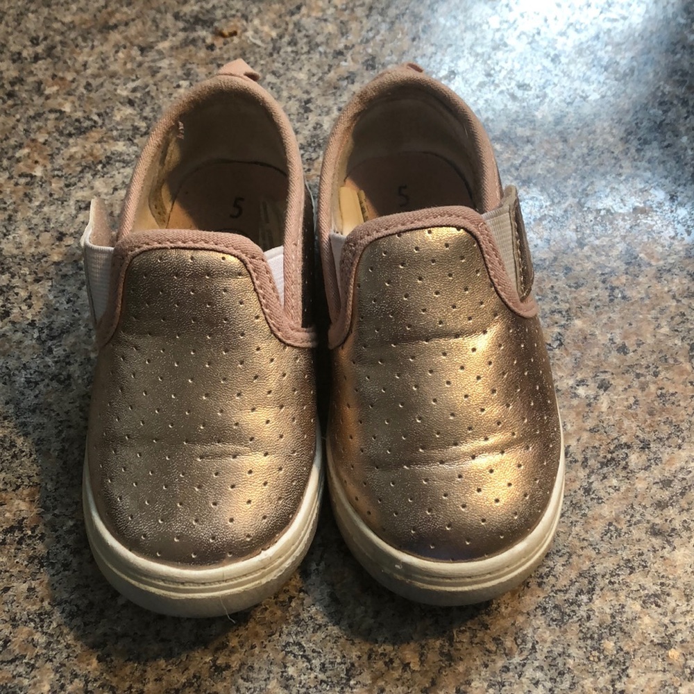 Rose gold shoes